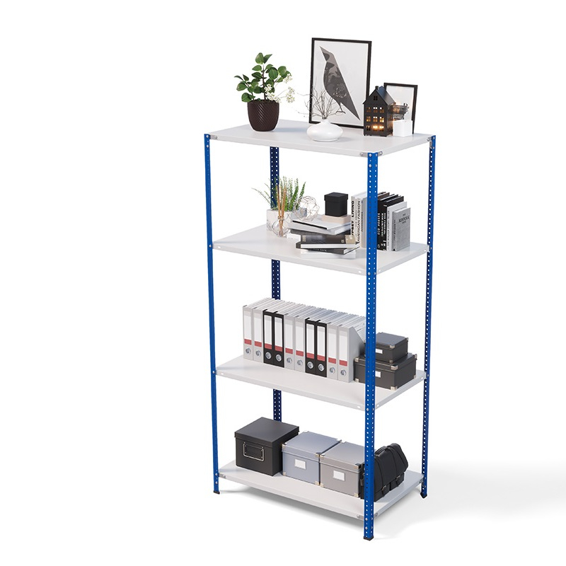 Стеллаж ТС Лайт 2200х1000х600, 4 полки, синие стойки