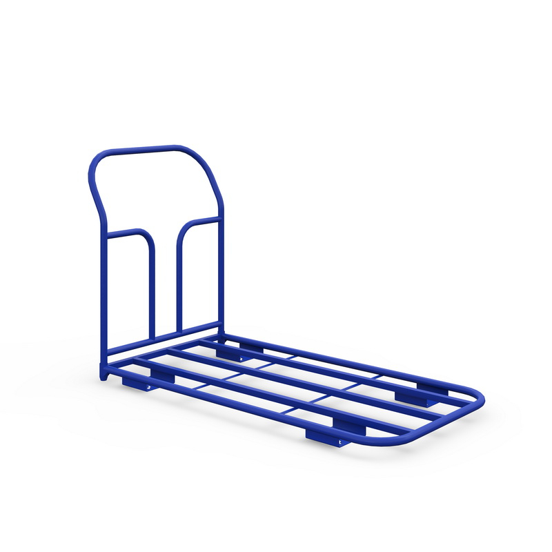 Тележка платформенная каркасная ТК 4 (г/п 400 кг, 1200x600 мм, колеса черная резина 160 мм)