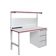 Стол металлический промышленный с тумбой СП-1200Т3