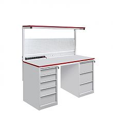 Стол металлический промышленный на базе 2-х стационарных тумб ТС (СП-1800Т2Т3) ESD