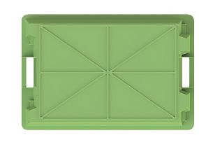 Ящик универсальный пищевой конусный сплошной 600х400х200 (12.433F.71.PE.R)