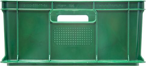 Ящик 600х400х180 мм сплошной с ручками