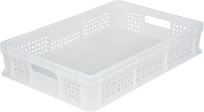 Ящик 600х400х120 мм перфорированный, с ручками  морозостойкий