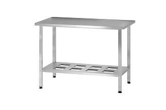 Стол производственный СПРп - 1000x700x860 Profi Inox (полка-решетка)