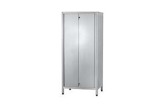Шкаф кухонный ШЗКп - 1200x500x1800 Profi Ral, двери-купе, полки сплошн. 3 шт., цинк, без к-та замков