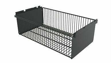 Корзина выдвижная 563х340х181 (Черный)