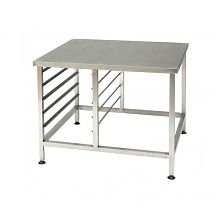 Ванна моечная с рабочей поверхностью ВМРП 1200x600x860 Нержавеющий каркас (полка с отверствием под смеситель)