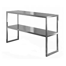 Подтоварник ПТ 400x400x300, каркас сварной из окрашенной трубы, столешница AISI430