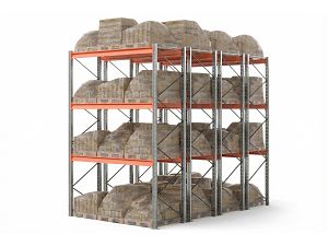 Стеллажи двойной глубины