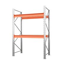 Стеллаж паллетный 2500х1800х1100 мм. Ярусы: пол+2