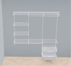 Гардеробная система Практик Home. Прихожая Medium №14