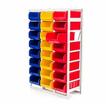 Стеллаж с направляющими стационарный CP-4, 1 основная и 2 дополнительные