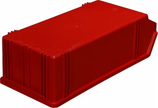 Пластиковый ящик 500х230х150 мм 7964 (красный)