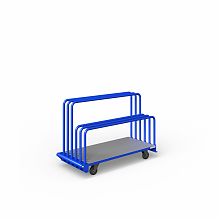 Стеллаж на колесах для перевозки листового материала СМК-1300х600