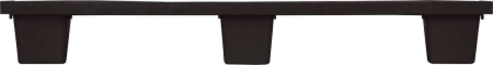 Паллет 1200х800х160 мм перфорированный на 9 ножках вкладываемый (TR 1208 L чёрный)