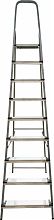 Стремянка стальная с алюминиевыми ступенями 130 мм NV1137.9