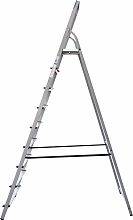 Стремянка стальная с алюминиевыми ступенями 130 мм и органайзером NV1138.7