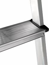 Стремянка алюминиевая двухсторонняя с площадкой 350х260 мм NV2120.4