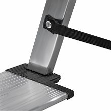 Стремянка алюминиевая двухсторонняя со ступенями 130 мм и площадкой 350х260 мм NV1127.3