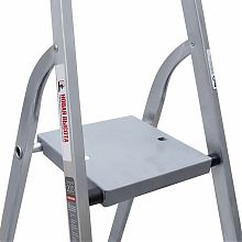 Стремянка алюминиевая со ступенями 130 мм и органайзером NV2118.3