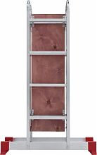 Лестница-трансформер алюминиевая с помостом, ширина 340 мм NV2330.5