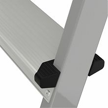 Стремянка стальная с алюминиевыми ступенями и органайзером NV1135.8