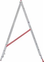 Лестница алюминиевая двухсекционная многофункциональная NV2220.8