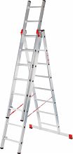 Профессиональная алюминиевая усиленная трёхсекционная лестница NV3231.11