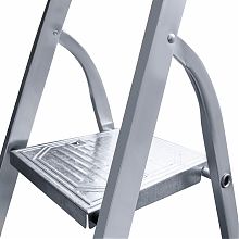 Стремянка алюминиевая со ступенями 130 мм и органайзером NV1118.4