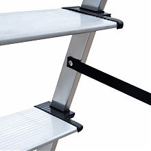 Стремянка алюминиевая со ступенями 130 мм NV2117.7