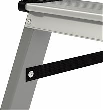 Стремянка стальная с алюминиевыми ступенями и органайзером NV1135.8