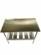 Стол производственный СПЛП 1000х500х860 (с пристенным бортом)