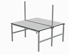 Стол рабочий 2х(1200х700 мм) 41.О ESD (RAL7012)