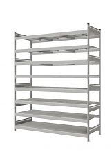 Стеллаж СТ-023 полочный 3000x2100x800 8 яруса цинк