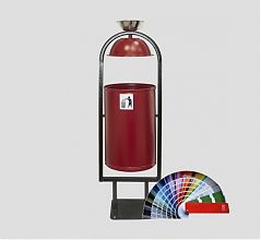 Парковая урна «Рубин 20 с крышкой и пепельницей»