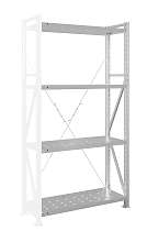 Стеллаж MS U 250x70x90/4 (Нагрузка на полку 300, перфорированная) ДС