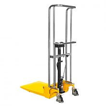 Штабелер гидравлический PJ4150 (400 кг; 1,5 м; с вилами и площадкой) SMARTLIFT