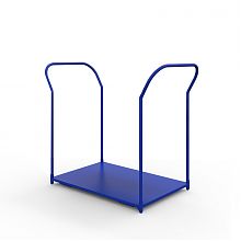 Тележка платформенная с двумя ручками ТЯ 5 основание (1200x700 мм, колеса черная резина 160 мм)